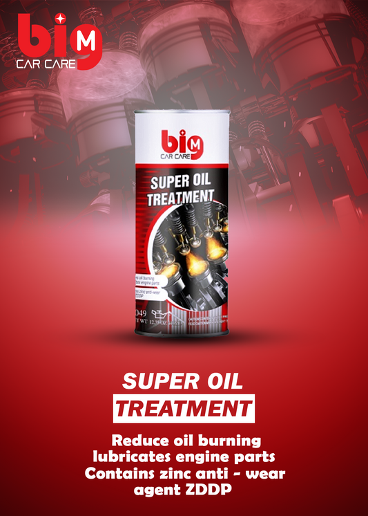 BIG-M Super Oil Treatment 443ml – reduces engine wear, enhances lubrication – Cars Care Mall