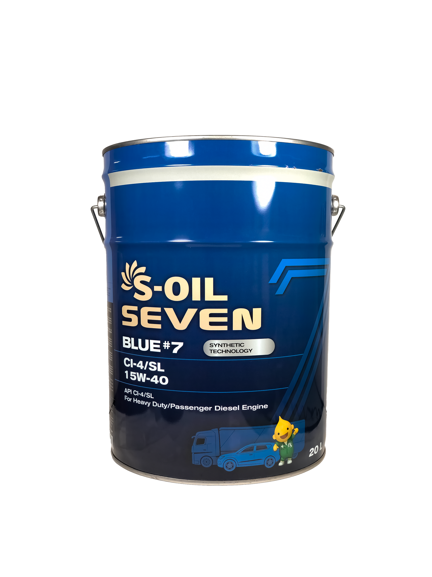 S-OIL 7 BLUE # 7 CI-4/SL High Quality Heavy Duty 15W-40 - CARSCAREMALL