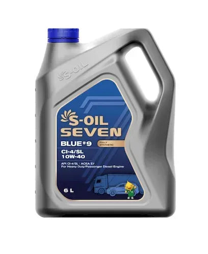 S-OIL 7 BLUE # 9 CI-4/SL Fully Synthetic 10W-40 - CARSCAREMALL