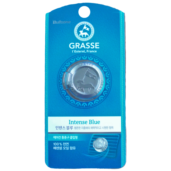 Car Air Freshener Car Ac Grill Perfume Bullsone L'Esterel Vent Clip Perfume Intense Blue - CARSCAREMALL