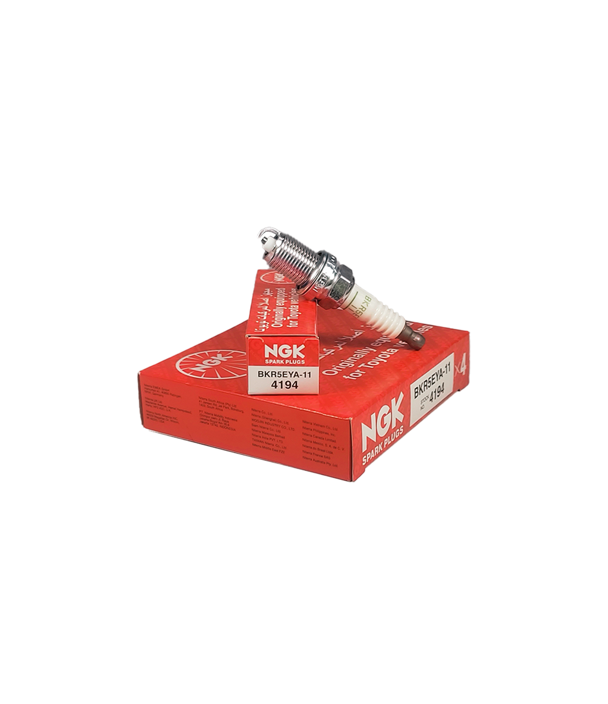 NGK Spark Plug BKR5EYA-11 : 4194 (Japan) Toyota Corolla Xli, Gli, Suzuki Baleno, Liana, APV, Cultus EFI, Honda City, Civic CARSCAREMALL