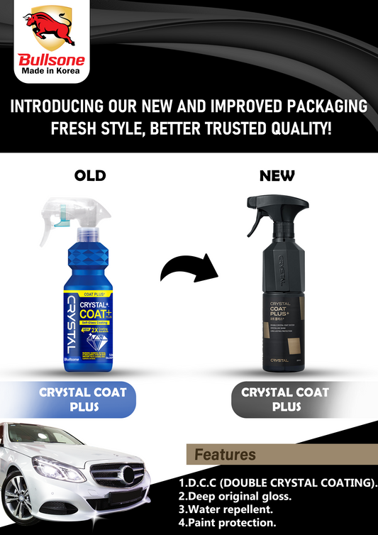 Bullsone Crystal Coat Plus (Crystal Glass Coating Trigger Spray) 500mL CARSCAREMALL