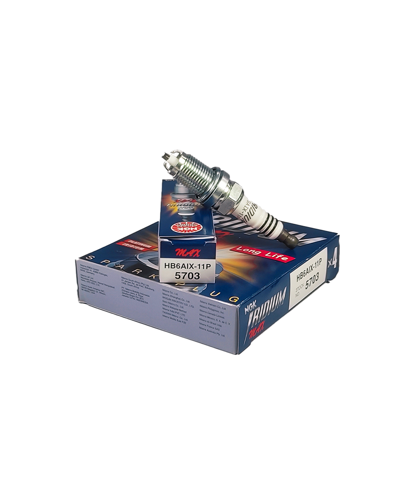 NGK Spark Plug Iridium IX HB6AIX-11P : 5703 (Thailand) CARSCAREMALL