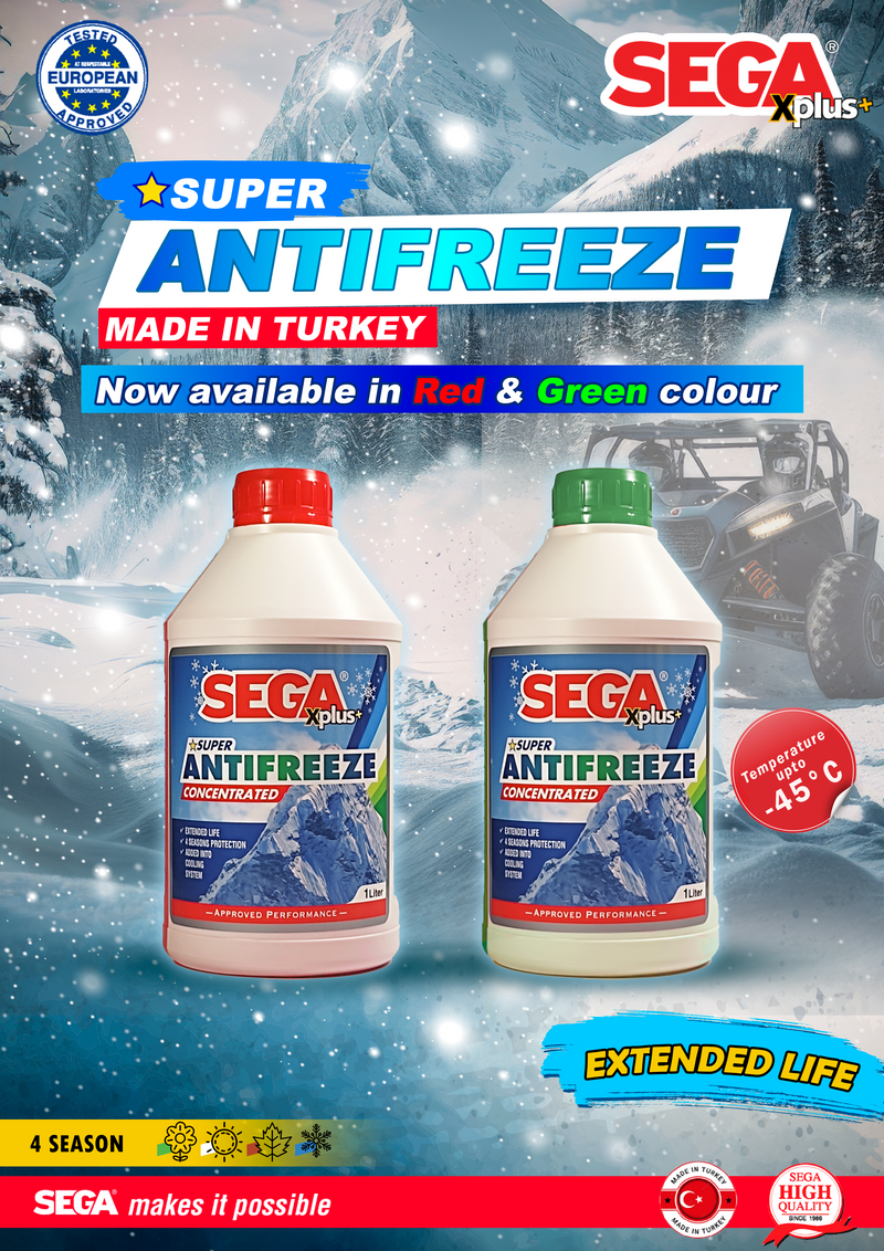 Sega Super Anti Freeze Coolant Red & Green Color Concentrated 1L