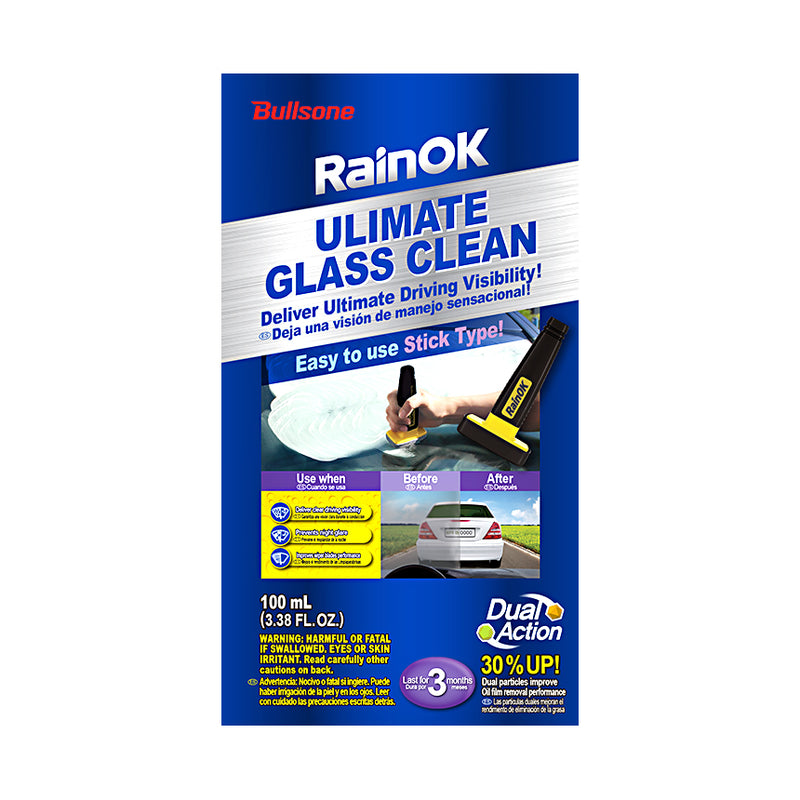 Glass Cleaner & Bullsone Glass Coat Ultimate Glass Clean Stick Type - CARSCAREMALL