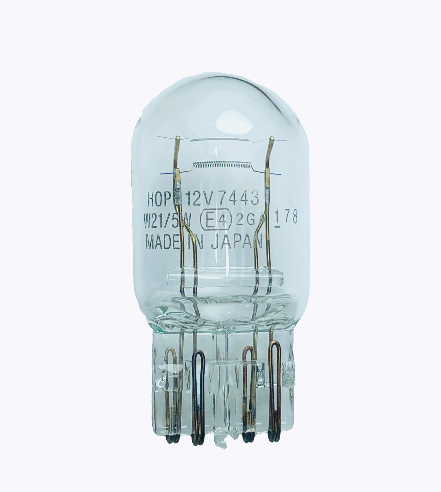 HOPE- BULB T20 Clear Double 12V #7443 [W21/5W] - CARSCAREMALL
