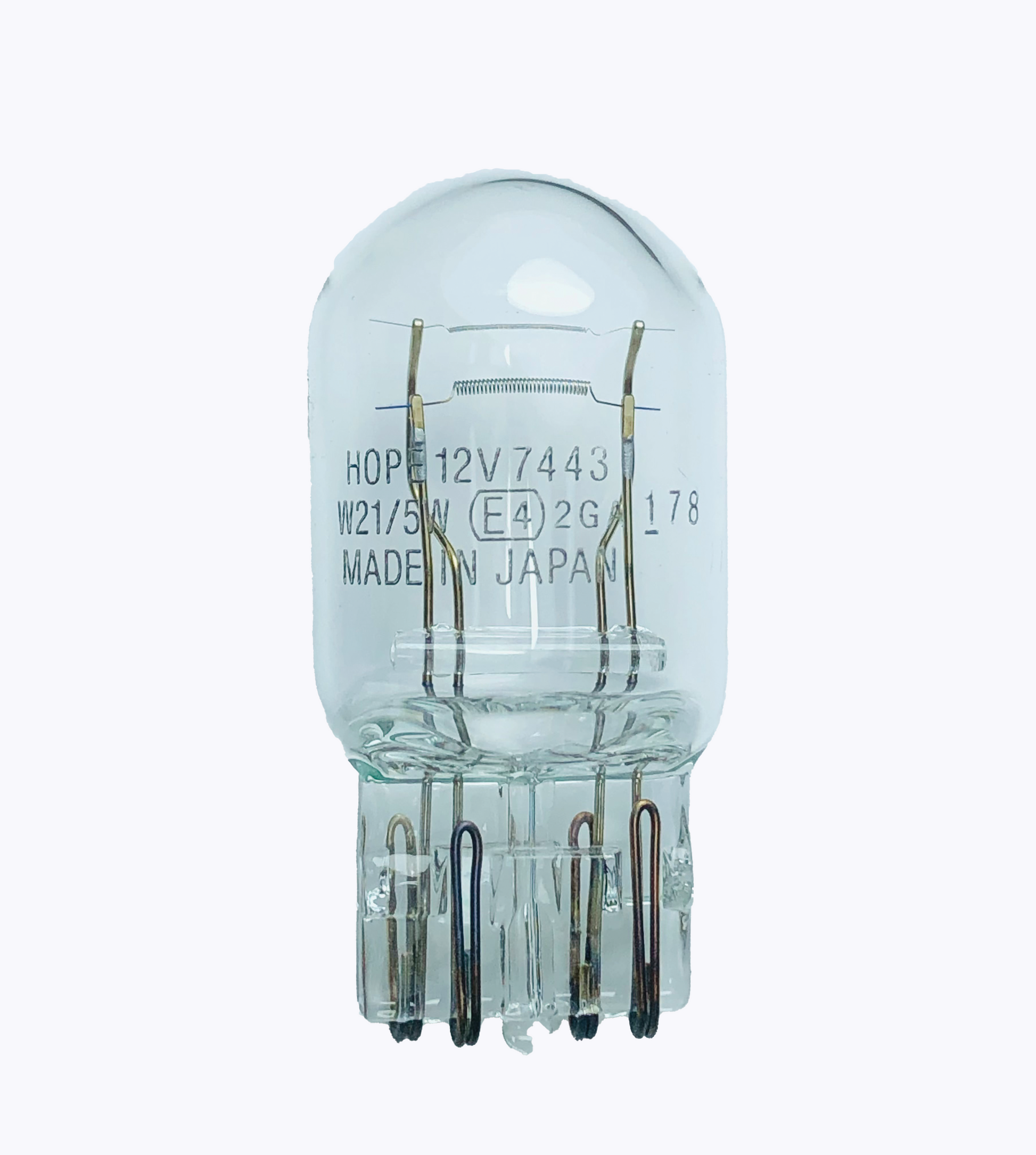 HOPE- BULB T20 Clear Double 12V #7443 [W21/5W] - CARSCAREMALL
