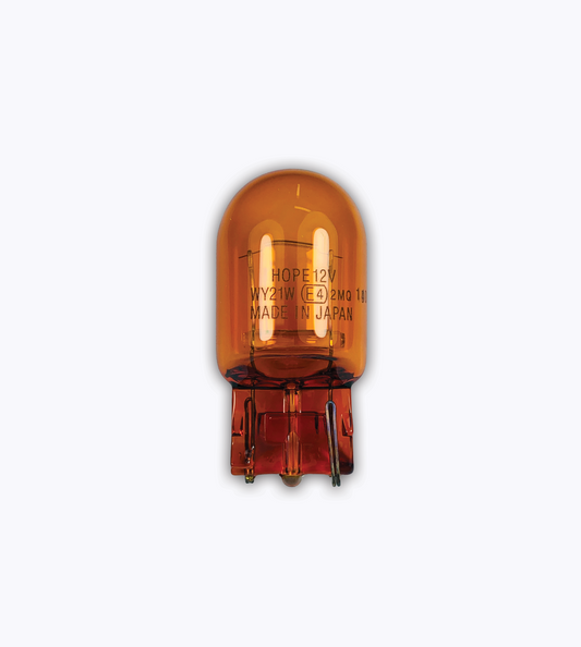 HOPE- BULB T20 Amber Single 12V #7440 NA [WY21W] - CARSCAREMALL