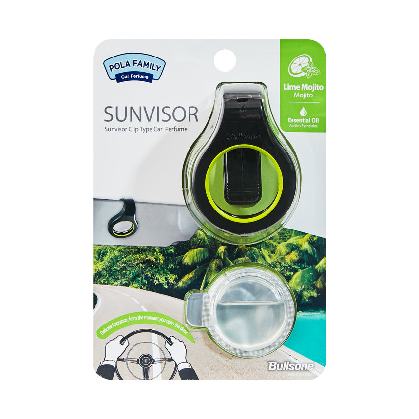 Pola Family Sunvisor  Refillable Pack - Lime Mojito 4 mL (0.13 Oz) - CARSCAREMALL