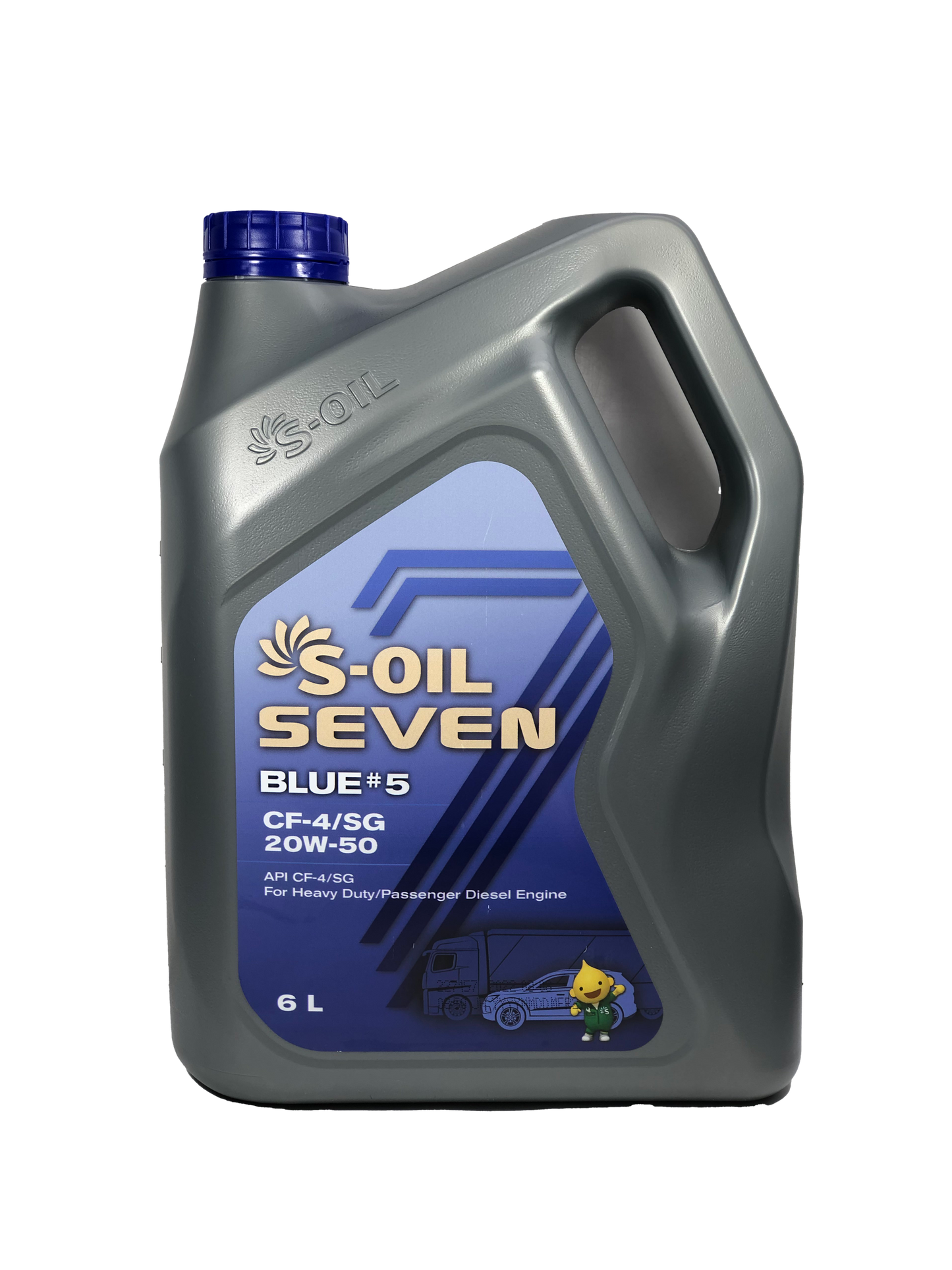 S-Oil 7 BLUE # 5 CF-4/SG Heavy Quality Heavy Duty 20W-50 - CARSCAREMALL