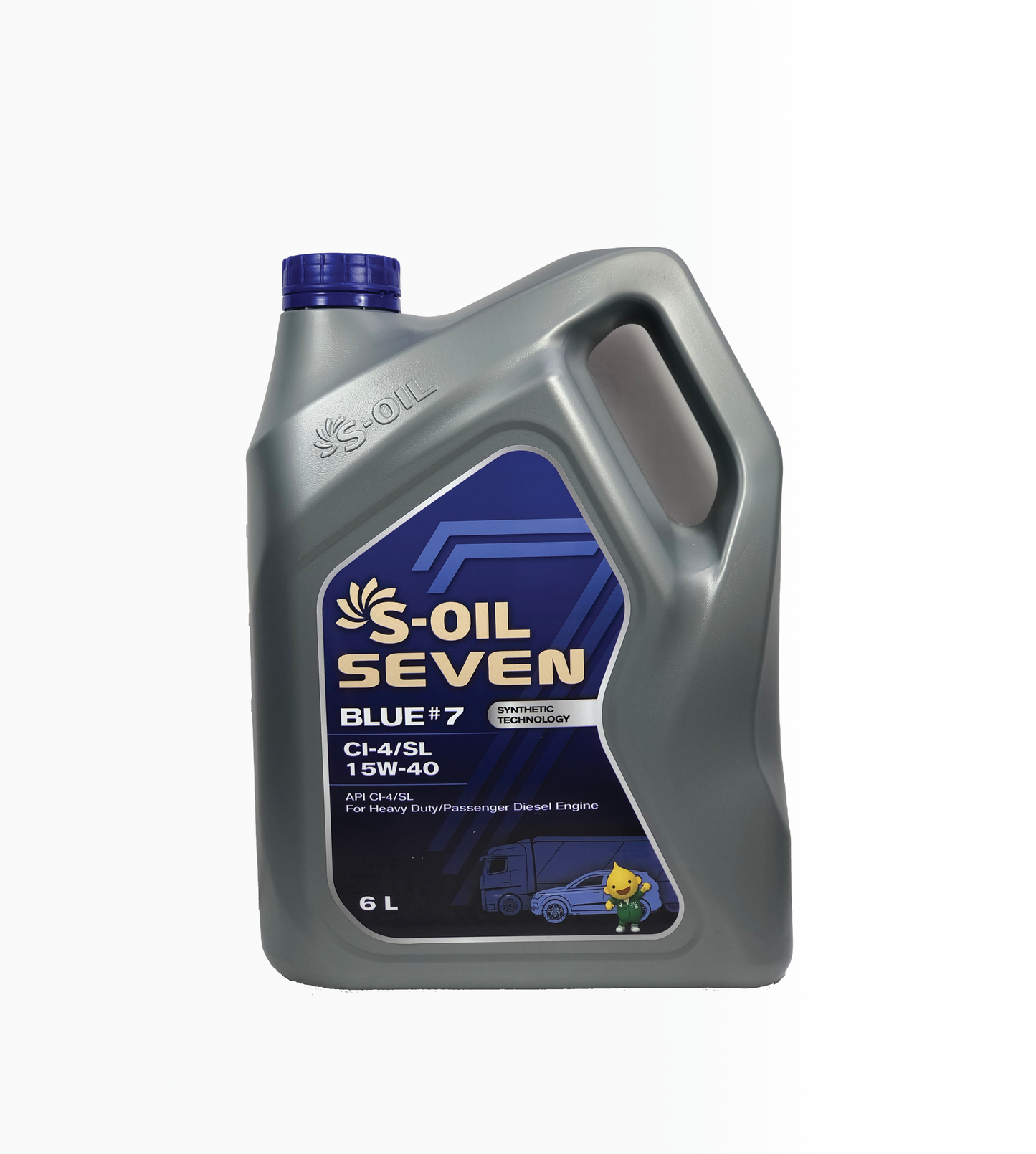 S-OIL 7 BLUE # 7 CI-4/SL High Quality Heavy Duty 15W-40 - CARSCAREMALL
