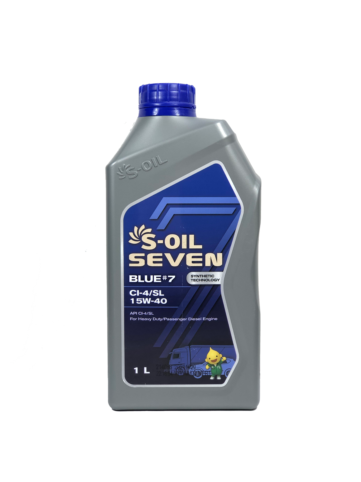 S-OIL 7 BLUE # 7 CI-4/SL High Quality Heavy Duty 15W-40 - CARSCAREMALL