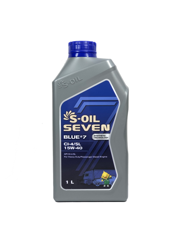 S-OIL 7 BLUE # 7 CI-4/SL High Quality Heavy Duty 15W-40 - CARSCAREMALL