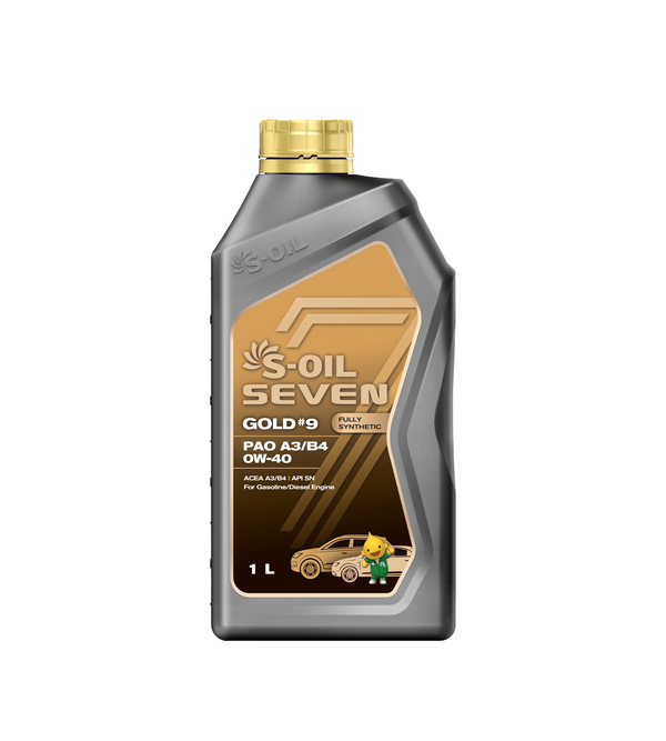 S-OIL 7 GOLD # 9 PAO A3/B4 Fully Synthetic OW-40 - CARSCAREMALL