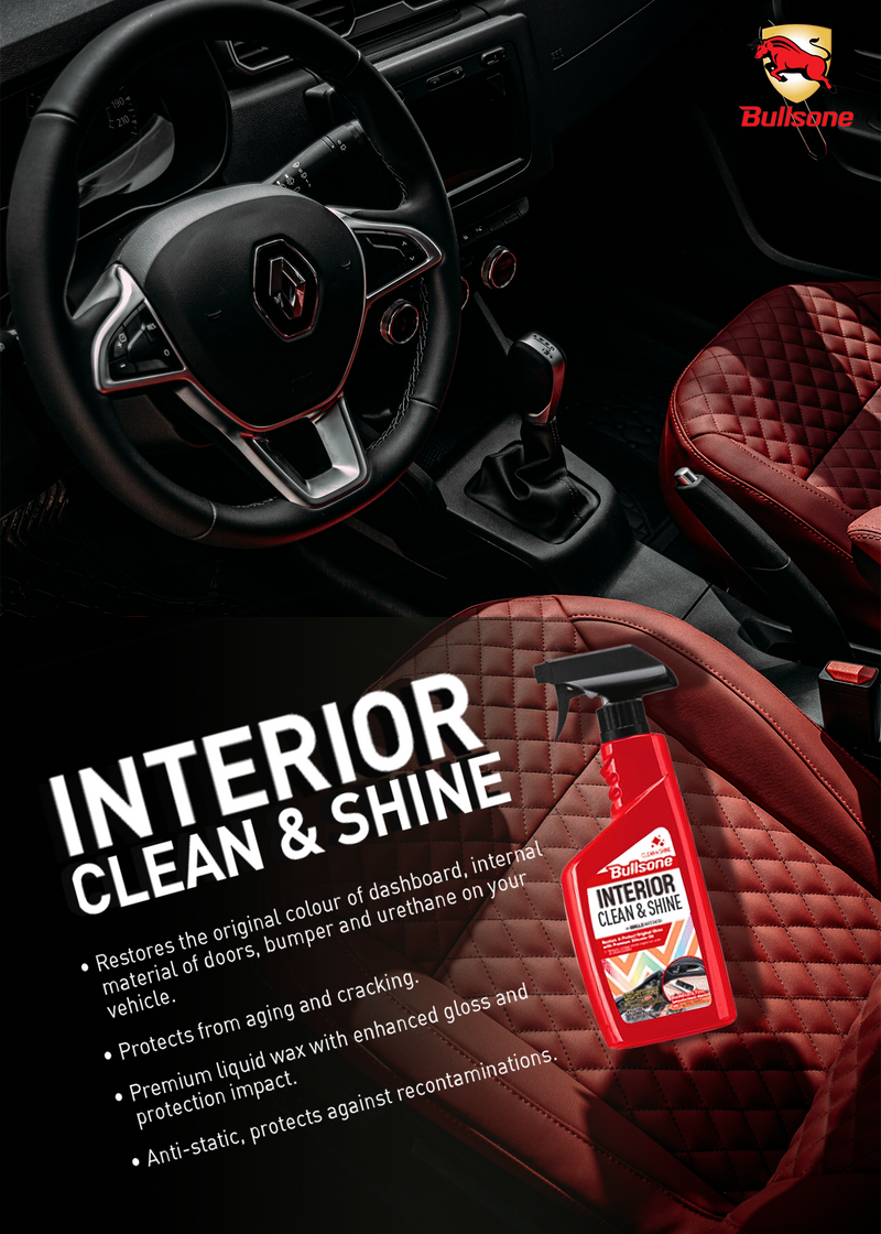 Bullsone Interior Shine 550 mL (18.60 Oz) - CARSCAREMALL