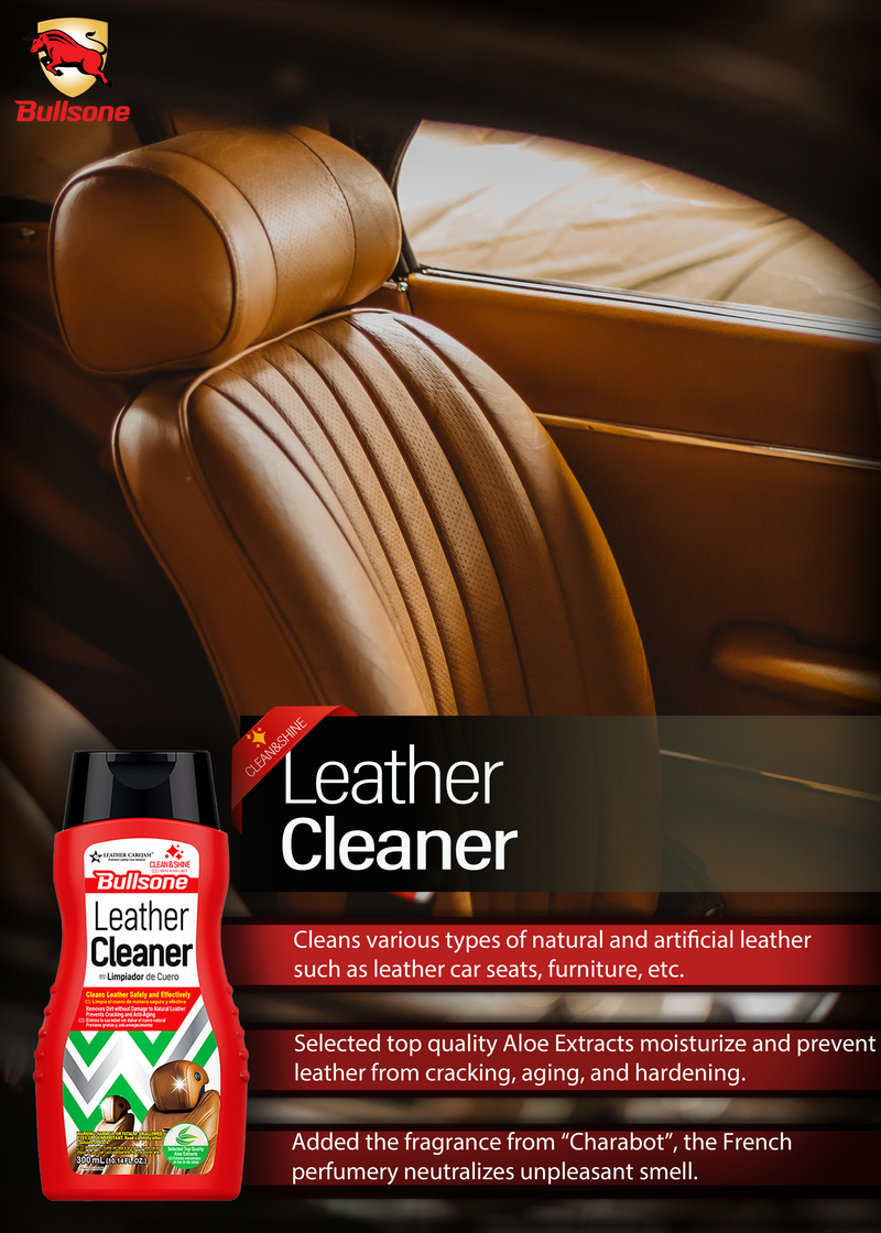 Bullsone Carejam Leather Cleaner 300 mL (10.14 Oz) - CARSCAREMALL