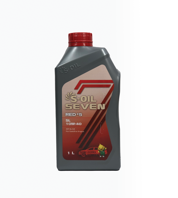 S-OIL 7 RED # 5 SL  High Performance 10W-40 - CARSCAREMALL