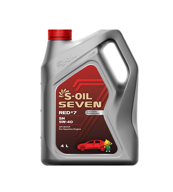 S-OIL 7 RED # 7 SN Synthetic Technology 5W-40 - CARSCAREMALL