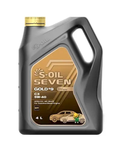 S-OIL 7 GOLD # 9  C3 Fully Synthetic 5W-40 - CARSCAREMALL