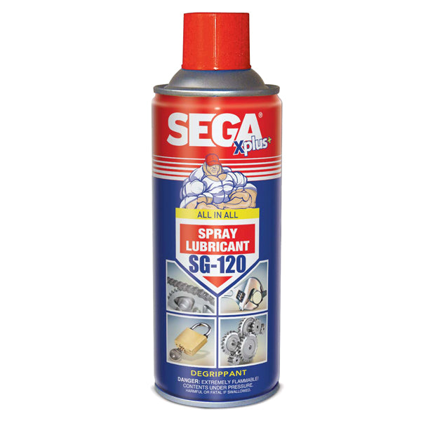 Grease Spray Lubricant Spray Chain Lube Sega Lubricant Spray SG-120 450ml - CARSCAREMALL