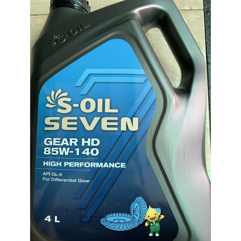 S-Oil 7 MTM (GEAR HD) GL-5 High Performance 85W-140 - CARSCAREMALL