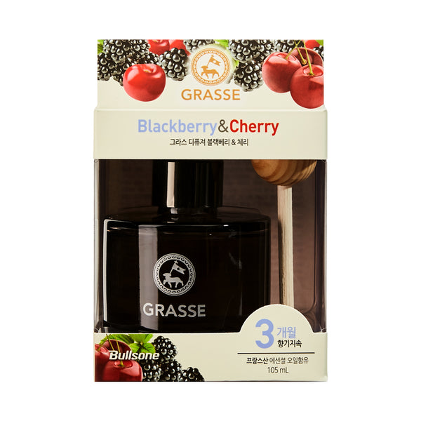 GRASSE L'ESTEREL DIFFUSER BLACK BERRY & CHERRY 105ml - CARSCAREMALL