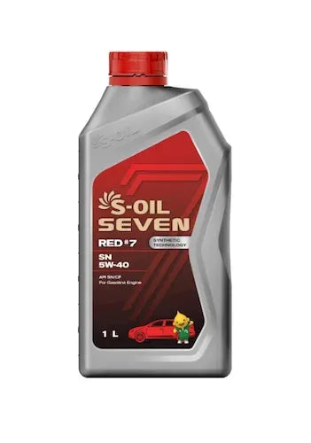 S-OIL 7 RED # 7 SN Synthetic Technology 5W-40 - CARSCAREMALL