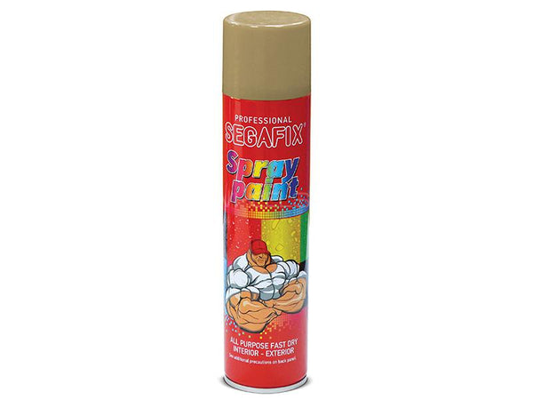 Sega Spray Paint Metallic Black  And Golden Color 400 ML - CARSCAREMALL