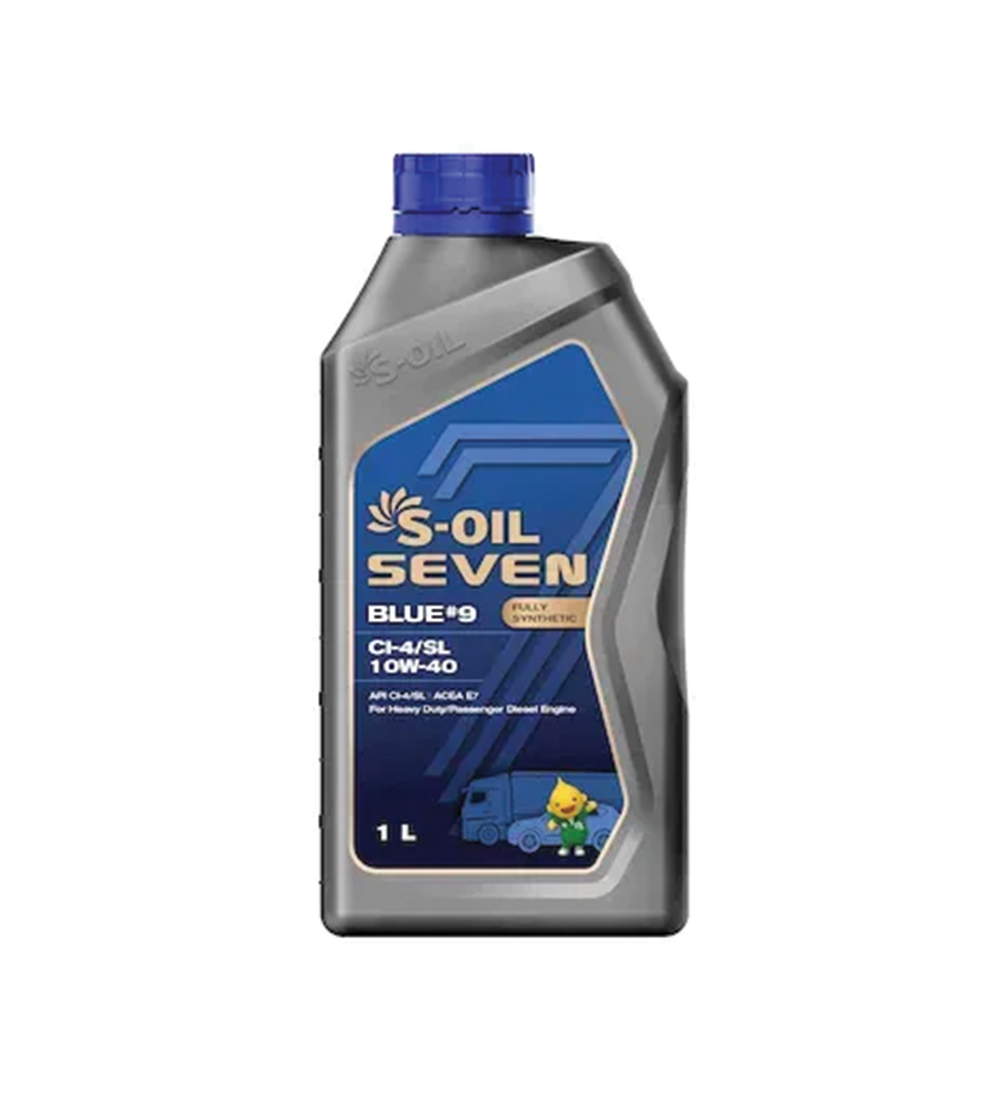 S-OIL 7 BLUE # 9 CI-4/SL Fully Synthetic 10W-40 - CARSCAREMALL